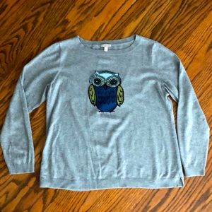 Talbots Owl Sweater